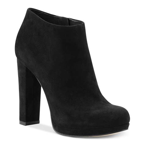 michael kors high boots|Michael Kors black suede booties.